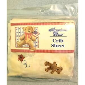 NEW Vintage RIEGEL American Bear Fitted Crib BABY Sheet Cotton blend